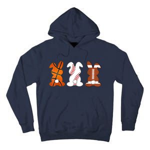 Basketball Baseball Football Sports Easter Bunny Rabbits Tall Hoodie