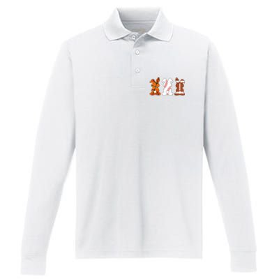 Basketball Baseball Football Sports Easter Bunny Rabbits Performance Long Sleeve Polo