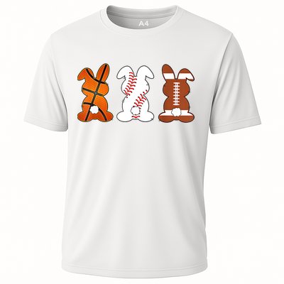 Basketball Baseball Football Sports Easter Bunny Rabbits Cooling Performance Crew T-Shirt