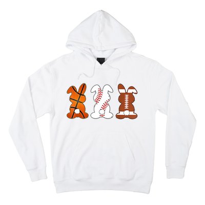 Basketball Baseball Football Sports Easter Bunny Rabbits Hoodie