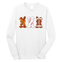 Basketball Baseball Football Sports Easter Bunny Rabbits Long Sleeve Shirt