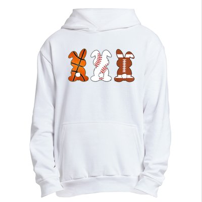 Basketball Baseball Football Sports Easter Bunny Rabbits Urban Pullover Hoodie