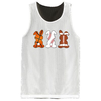 Basketball Baseball Football Sports Easter Bunny Rabbits Mesh Reversible Basketball Jersey Tank