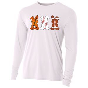 Basketball Baseball Football Sports Easter Bunny Rabbits Cooling Performance Long Sleeve Crew