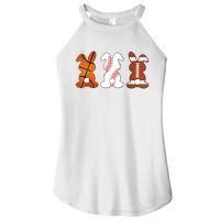 Basketball Baseball Football Sports Easter Bunny Rabbits Women’s Perfect Tri Rocker Tank