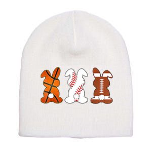 Basketball Baseball Football Sports Easter Bunny Rabbits Short Acrylic Beanie