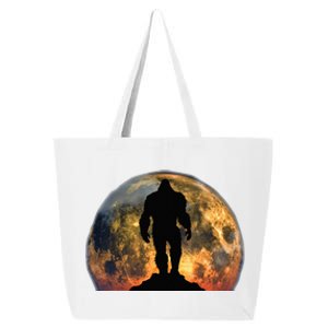 Bigfoot Believer Full Red Moon Night Sasquatch 25L Jumbo Tote