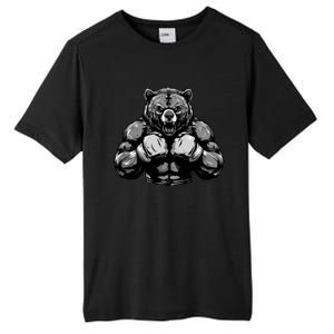 Bear Boxer Fighter Boxing Mixed Martial Arts Gift Tall Fusion ChromaSoft Performance T-Shirt