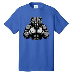 Bear Boxer Fighter Boxing Mixed Martial Arts Gift Tall T-Shirt