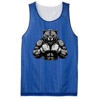 Bear Boxer Fighter Boxing Mixed Martial Arts Gift Mesh Reversible Basketball Jersey Tank