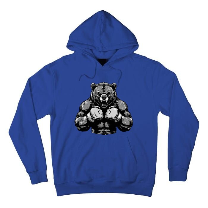 Bear Boxer Fighter Boxing Mixed Martial Arts Gift Tall Hoodie