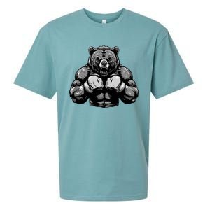 Bear Boxer Fighter Boxing Mixed Martial Arts Gift Sueded Cloud Jersey T-Shirt