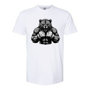 Bear Boxer Fighter Boxing Mixed Martial Arts Gift Softstyle CVC T-Shirt