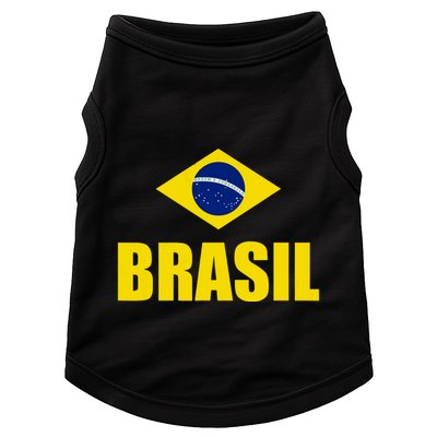 Brasil Brazilian Flag Soccer Sport Brazilian National Flag Doggie Tank