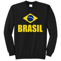 Brasil Brazilian Flag Soccer Sport Brazilian National Flag Sweatshirt