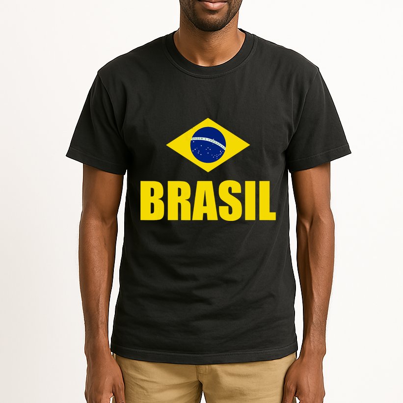 Brasil Brazilian Flag Soccer Sport Brazilian National Flag Tall T-Shirt