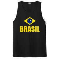 Brasil Brazilian Flag Soccer Sport Brazilian National Flag PosiCharge Competitor Tank