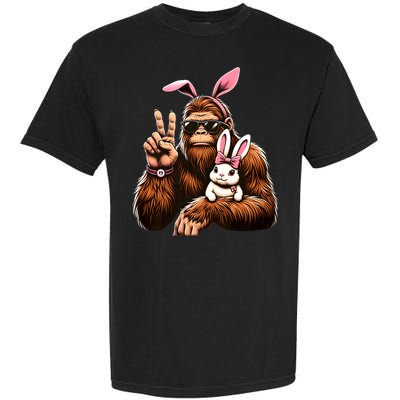 Bigfoot Bunny Funny Easter Day Sasquatch Garment-Dyed Heavyweight T-Shirt