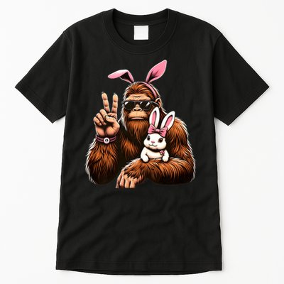 Bigfoot Bunny Funny Easter Day Sasquatch Tall T-Shirt