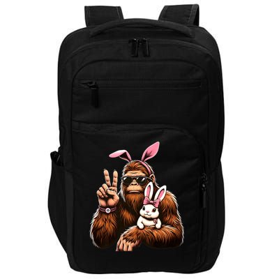 Bigfoot Bunny Funny Easter Day Sasquatch Impact Tech Backpack