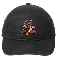 Bigfoot Bunny Funny Easter Day Sasquatch 7-Panel Snapback Hat
