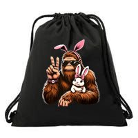 Bigfoot Bunny Funny Easter Day Sasquatch Drawstring Bag