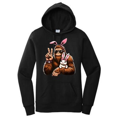 Bigfoot Bunny Funny Easter Day Sasquatch Women's Pullover Hoodie