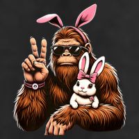 Bigfoot Bunny Funny Easter Day Sasquatch 25L Jumbo Tote