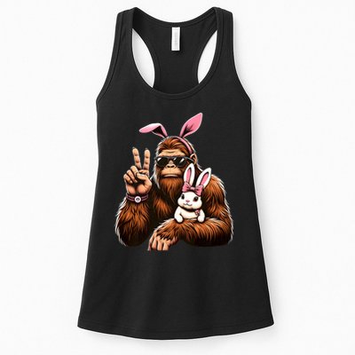 Bigfoot Bunny Funny Easter Day Sasquatch Womens Tank Top