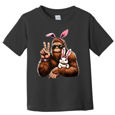 Bigfoot Bunny Funny Easter Day Sasquatch Toddler T-Shirt