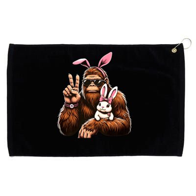 Bigfoot Bunny Funny Easter Day Sasquatch Grommeted Golf Towel