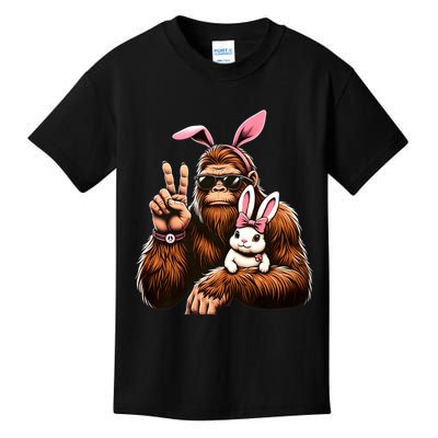 Bigfoot Bunny Funny Easter Day Sasquatch Kids T-Shirt
