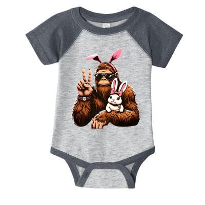 Bigfoot Bunny Funny Easter Day Sasquatch Infant Baby Jersey Bodysuit