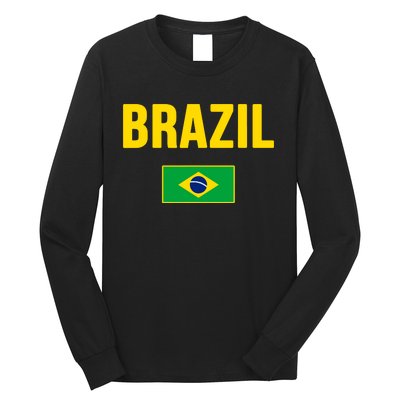 Brazil Brazilian Flag Brasil Bandera Bandeira Long Sleeve Shirt