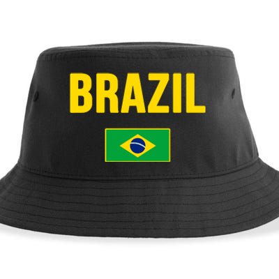 Brazil Brazilian Flag Brasil Bandera Bandeira Sustainable Bucket Hat