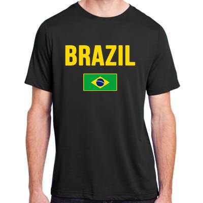 Brazil Brazilian Flag Brasil Bandera Bandeira Adult ChromaSoft Performance T-Shirt