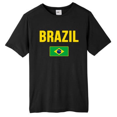 Brazil Brazilian Flag Brasil Bandera Bandeira Tall Fusion ChromaSoft Performance T-Shirt