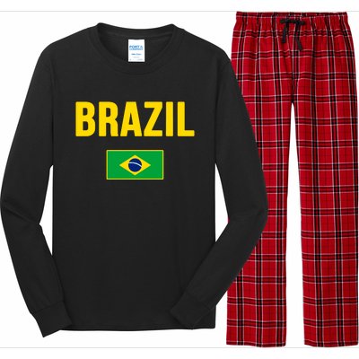 Brazil Brazilian Flag Brasil Bandera Bandeira Long Sleeve Pajama Set