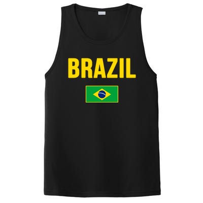 Brazil Brazilian Flag Brasil Bandera Bandeira PosiCharge Competitor Tank