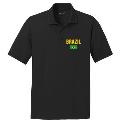 Brazil Brazilian Flag Brasil Bandera Bandeira PosiCharge RacerMesh Polo