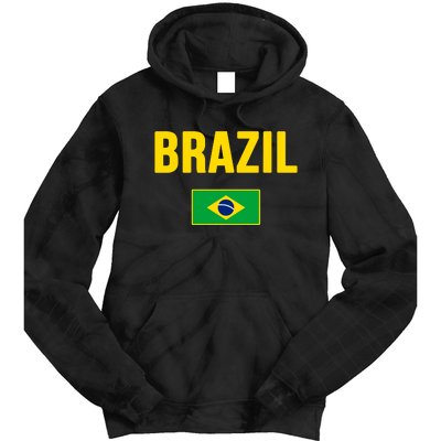 Brazil Brazilian Flag Brasil Bandera Bandeira Tie Dye Hoodie