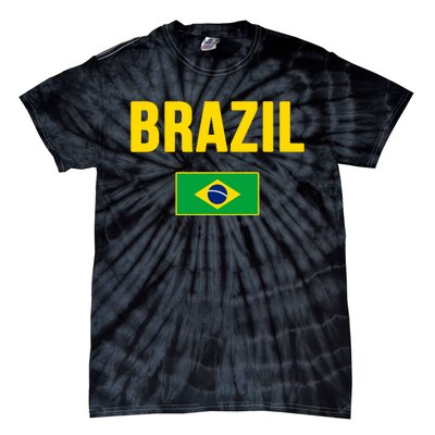 Brazil Brazilian Flag Brasil Bandera Bandeira Tie-Dye T-Shirt