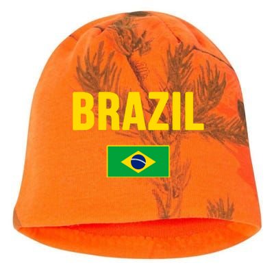 Brazil Brazilian Flag Brasil Bandera Bandeira Kati - Camo Knit Beanie