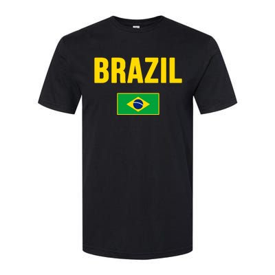 Brazil Brazilian Flag Brasil Bandera Bandeira Softstyle CVC T-Shirt