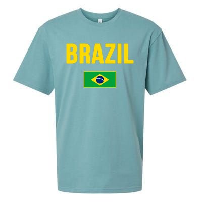 Brazil Brazilian Flag Brasil Bandera Bandeira Sueded Cloud Jersey T-Shirt