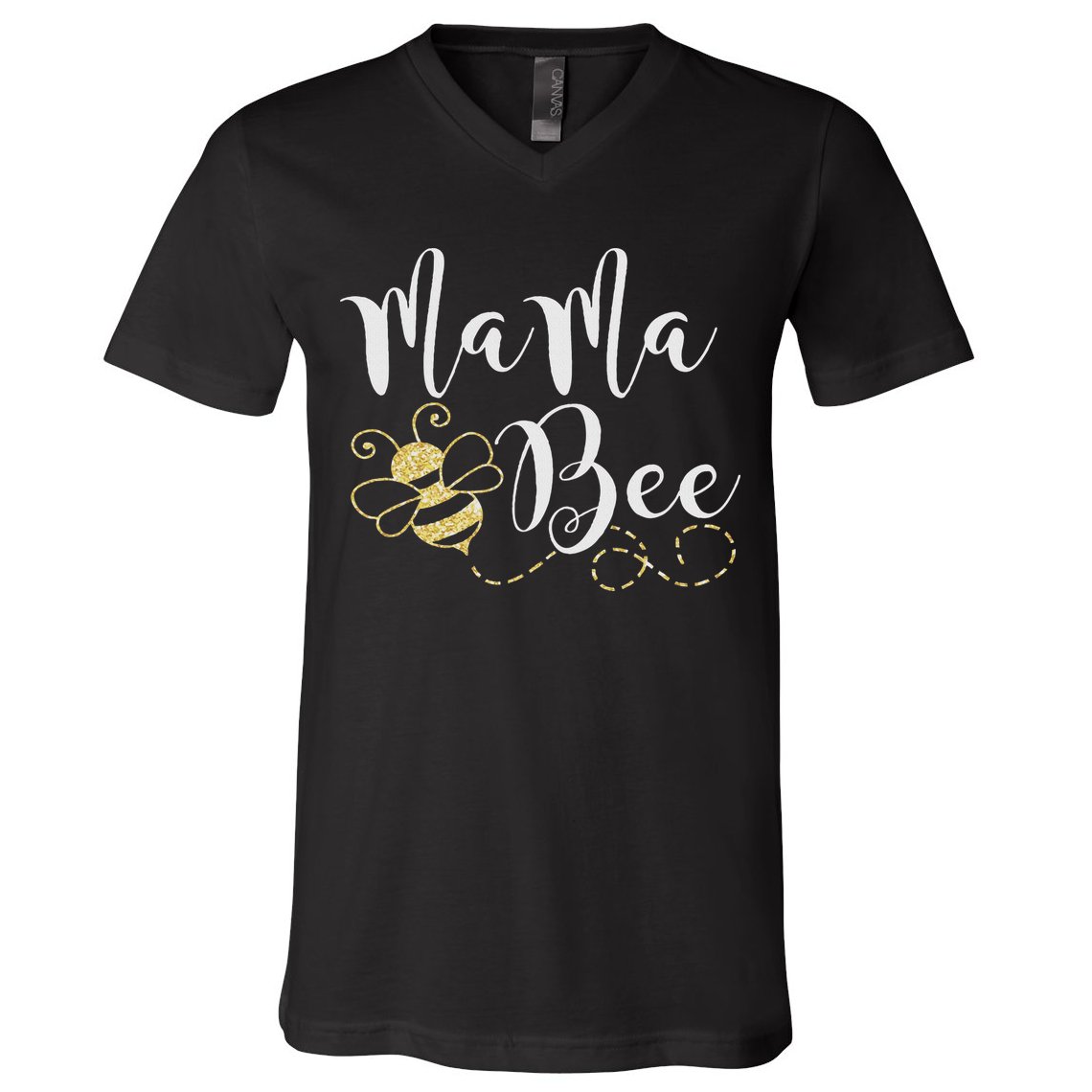 Birthday Bee Family Mama Bee Mom Mothers Gift For Women V-Neck T-Shirt