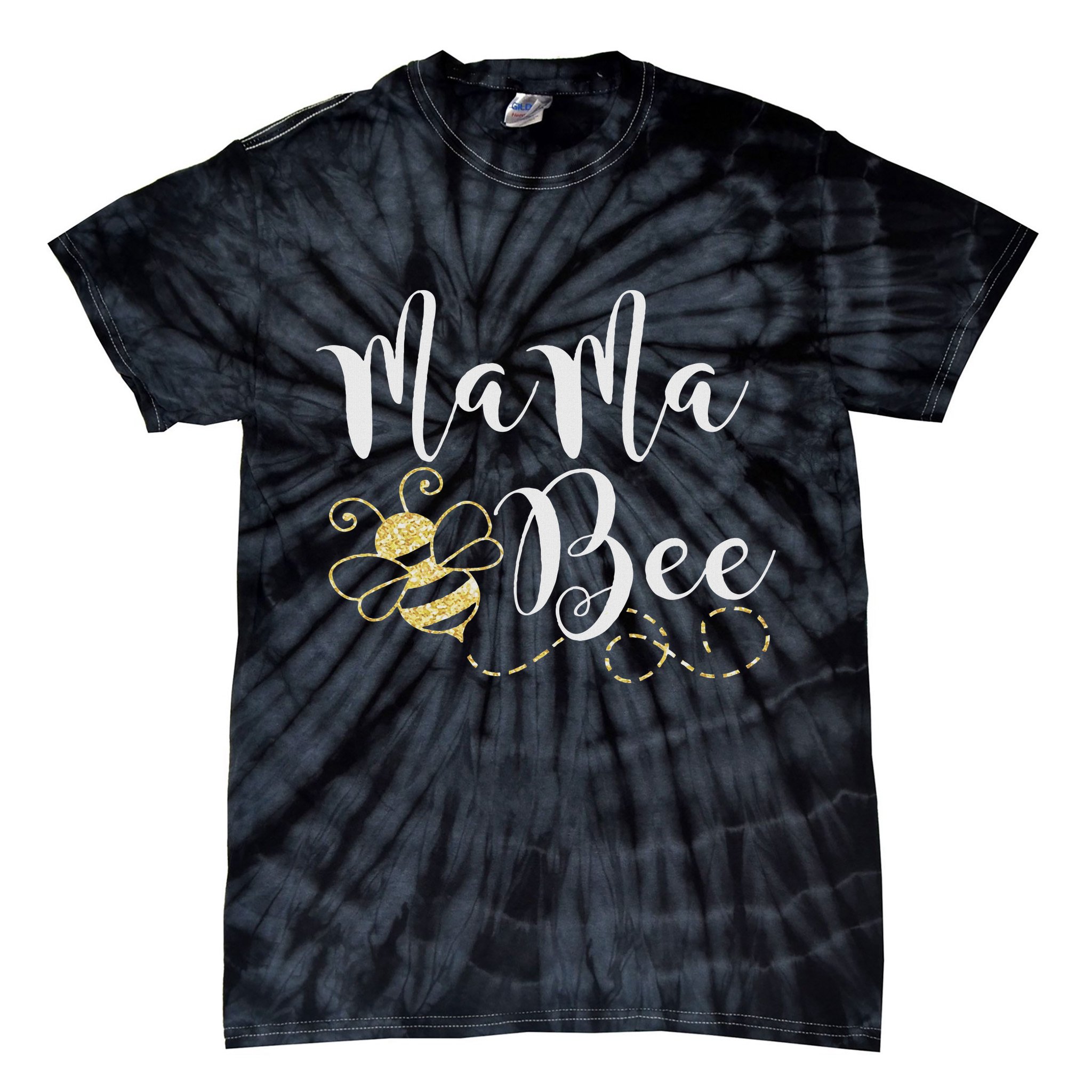 Birthday Bee Family Mama Bee Mom Mothers Gift For Women Tie-Dye T-Shirt