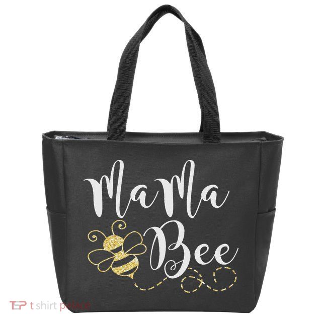 Birthday Bee Family Mama Bee Mom Mothers Gift For Women Zip Tote Bag