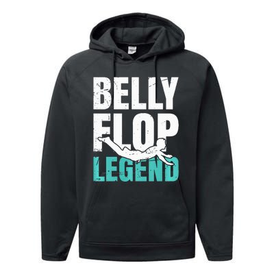 Bellyflop Belly Flop Performance Fleece Hoodie