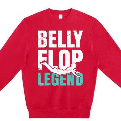 Bellyflop Belly Flop Premium Crewneck Sweatshirt